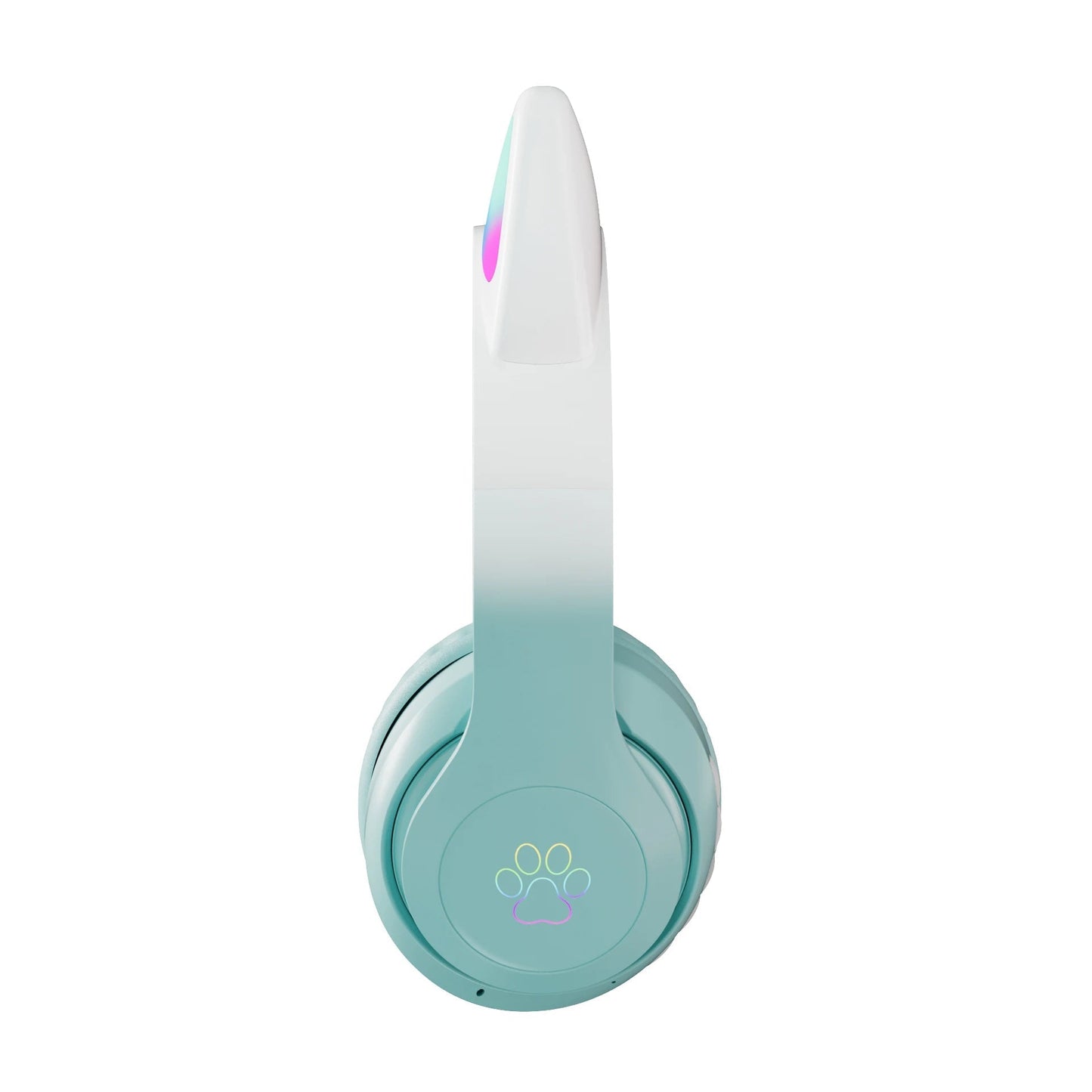 Wireless RGB Cat Ear Headphones – Cute Girls & Kids Headset with Mic, Stereo Music, Gaming Lights & Earbud Controls - RELUX.STORE