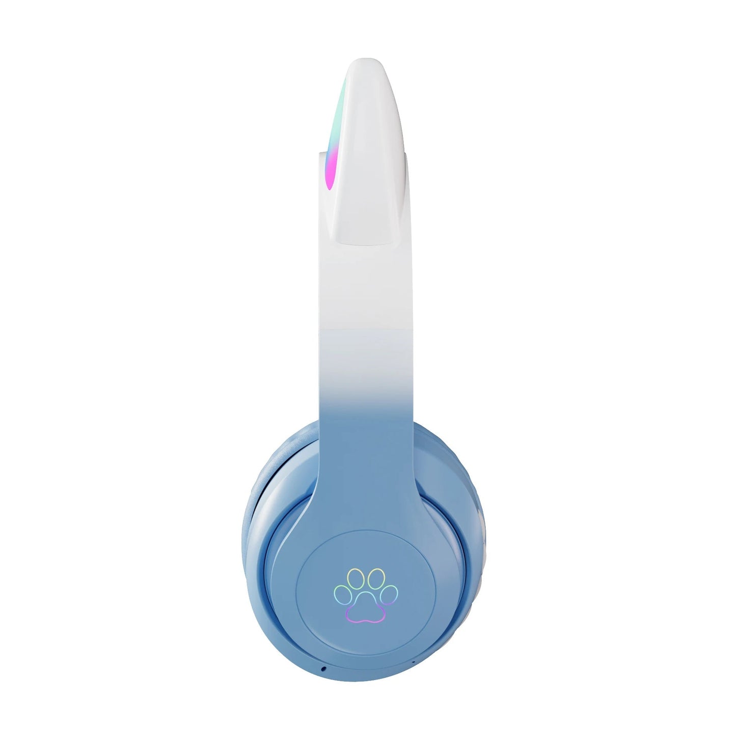 Wireless RGB Cat Ear Headphones – Cute Girls & Kids Headset with Mic, Stereo Music, Gaming Lights & Earbud Controls - RELUX.STORE