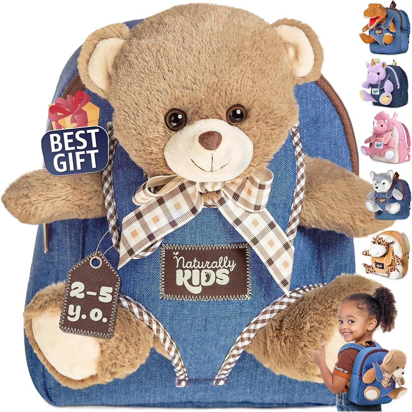 Wolf Backpack, Wolf Toys for Kids 3 - 5, Toddler Husky Stuffed Animal Gifts for 2 3 4 5 Year Old Girl Boy - RELUX.STORE