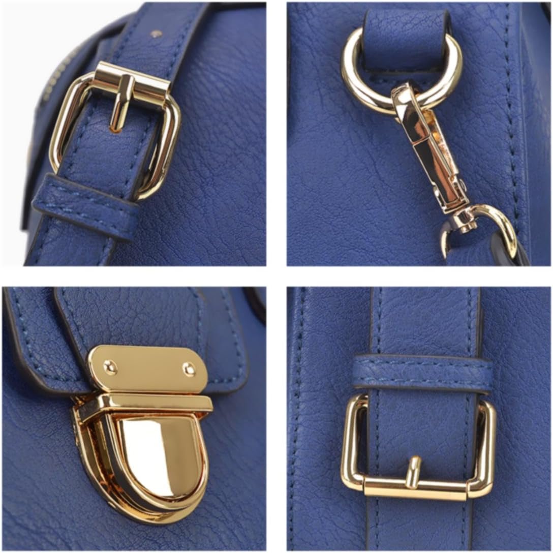 Women Barrel Handbags Fashion Satchel Bags Top Handle Shoulder Purses Vegan Leather Work Tote - RELUX.STORE
