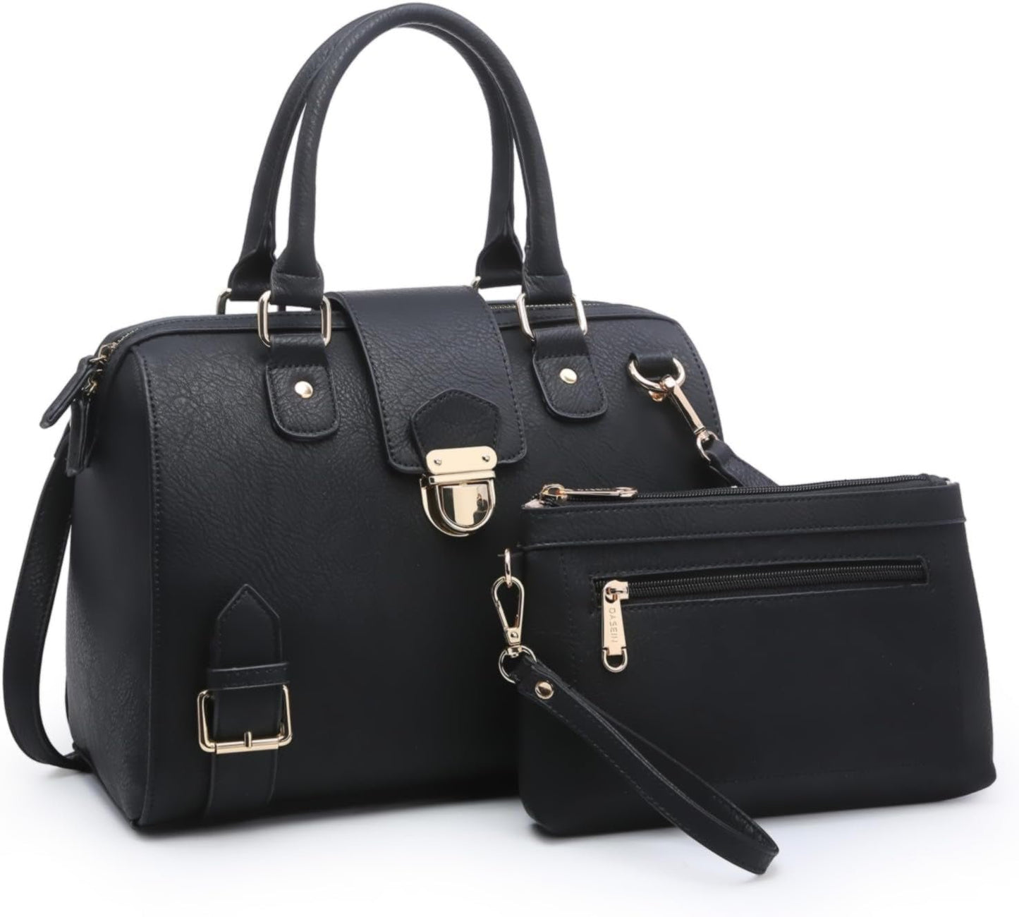 Women Barrel Handbags Fashion Satchel Bags Top Handle Shoulder Purses Vegan Leather Work Tote - RELUX.STORE