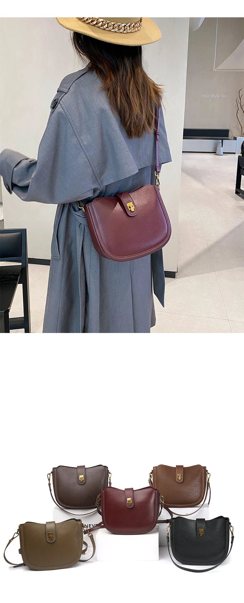 Women‘s Cowhide Genuine Leather Shoulder Bag Ladies Soft Natural Cow Leather Handbag Female Fashion Luxury Design Crossbody Bags - RELUX.STORE