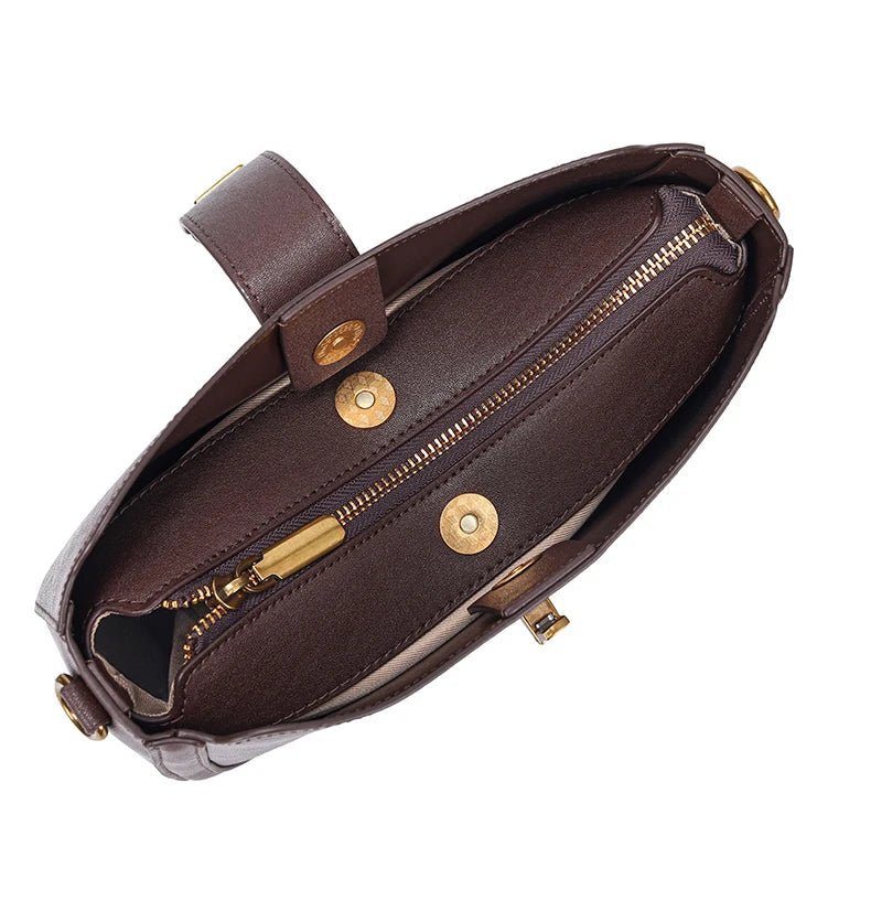 Women‘s Cowhide Genuine Leather Shoulder Bag Ladies Soft Natural Cow Leather Handbag Female Fashion Luxury Design Crossbody Bags - RELUX.STORE