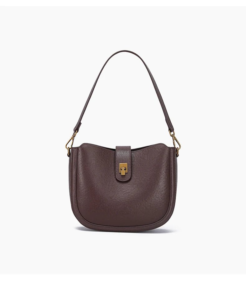 Women‘s Cowhide Genuine Leather Shoulder Bag Ladies Soft Natural Cow Leather Handbag Female Fashion Luxury Design Crossbody Bags - RELUX.STORE