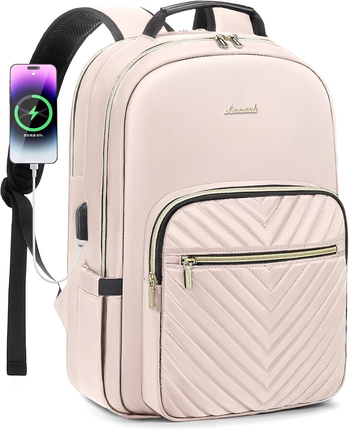 Women’s Laptop Backpack 15.6 Inch – Stylish Waterproof Travel Backpack Purse with USB Charging Port | Professional College, Work, Teacher & Business Computer Bag (Mint Green) - RELUX.STORE