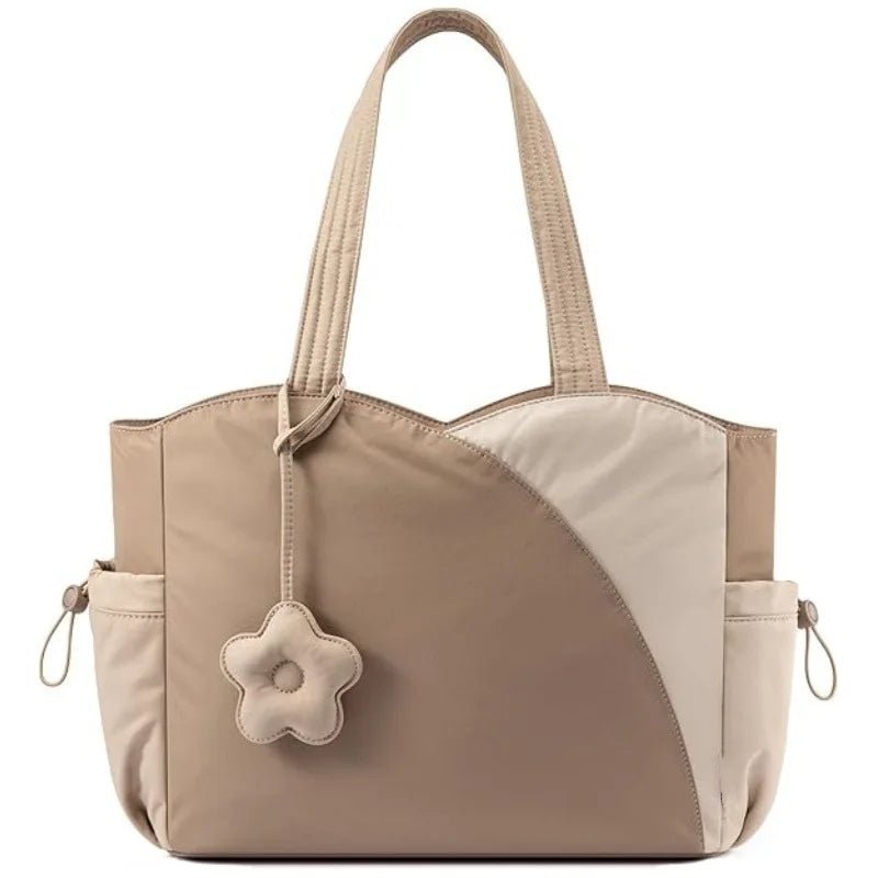 Women's Tote Work Bag for Teachers and Nurses - Daily Travel Handbag with Cup Holder Durable Polyester Fabric - RELUX.STORE