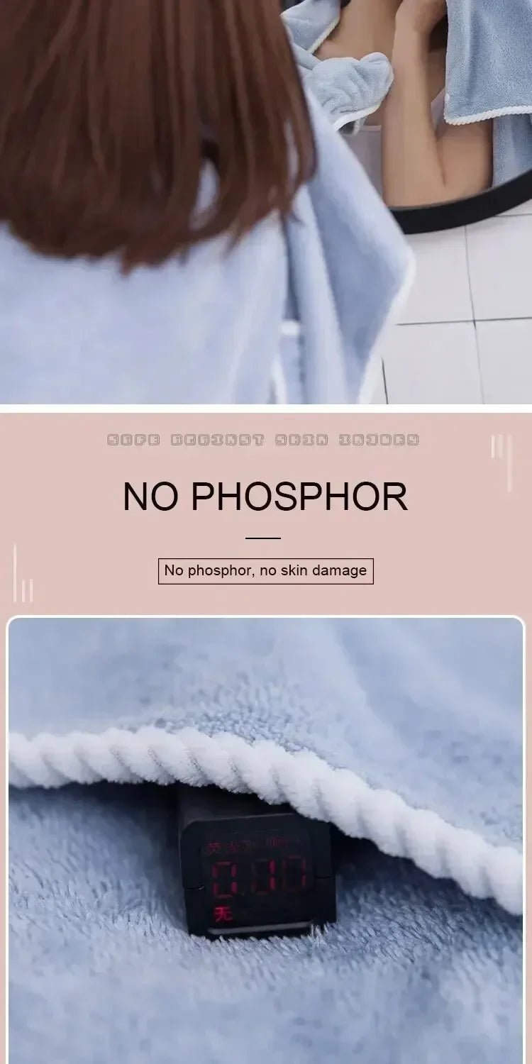 “Women’s Wearable Bath Towel – Fast - Drying 140×85cm Bathrobe for Shower, Spa, Gym, and Beach” - RELUX.STORE