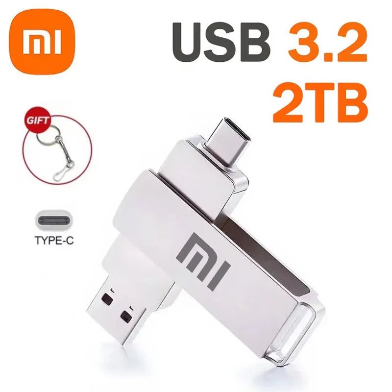 Xiaomi 16TB Flash Drive USB 3.2 High Speed USB Transfer Type - c 2 - In - 1 8TB 16TB OTG Pendrive Waterproof Flash Disk For Computer - RELUX.STORE