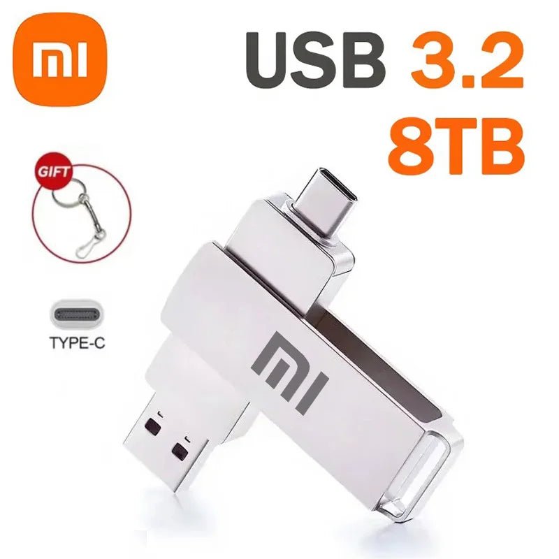 Xiaomi 16TB Flash Drive USB 3.2 High Speed USB Transfer Type - c 2 - In - 1 8TB 16TB OTG Pendrive Waterproof Flash Disk For Computer - RELUX.STORE