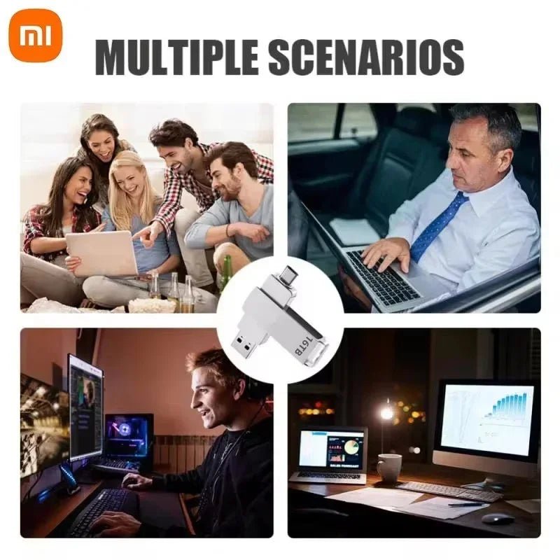 Xiaomi 16TB Flash Drive USB 3.2 High Speed USB Transfer Type - c 2 - In - 1 8TB 16TB OTG Pendrive Waterproof Flash Disk For Computer - RELUX.STORE