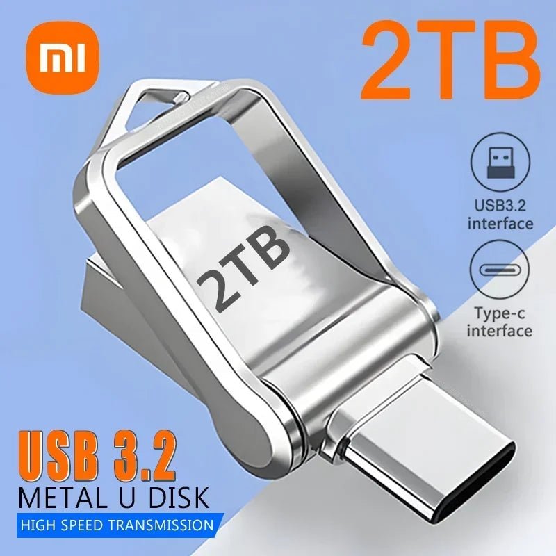 Xiaomi 2TB USB 3.2 Flash Drive High Speed Type - C Interface Dual - Use Flash Memory 512GB 1TB Stick For Phone Windows 11 Computer - RELUX.STORE