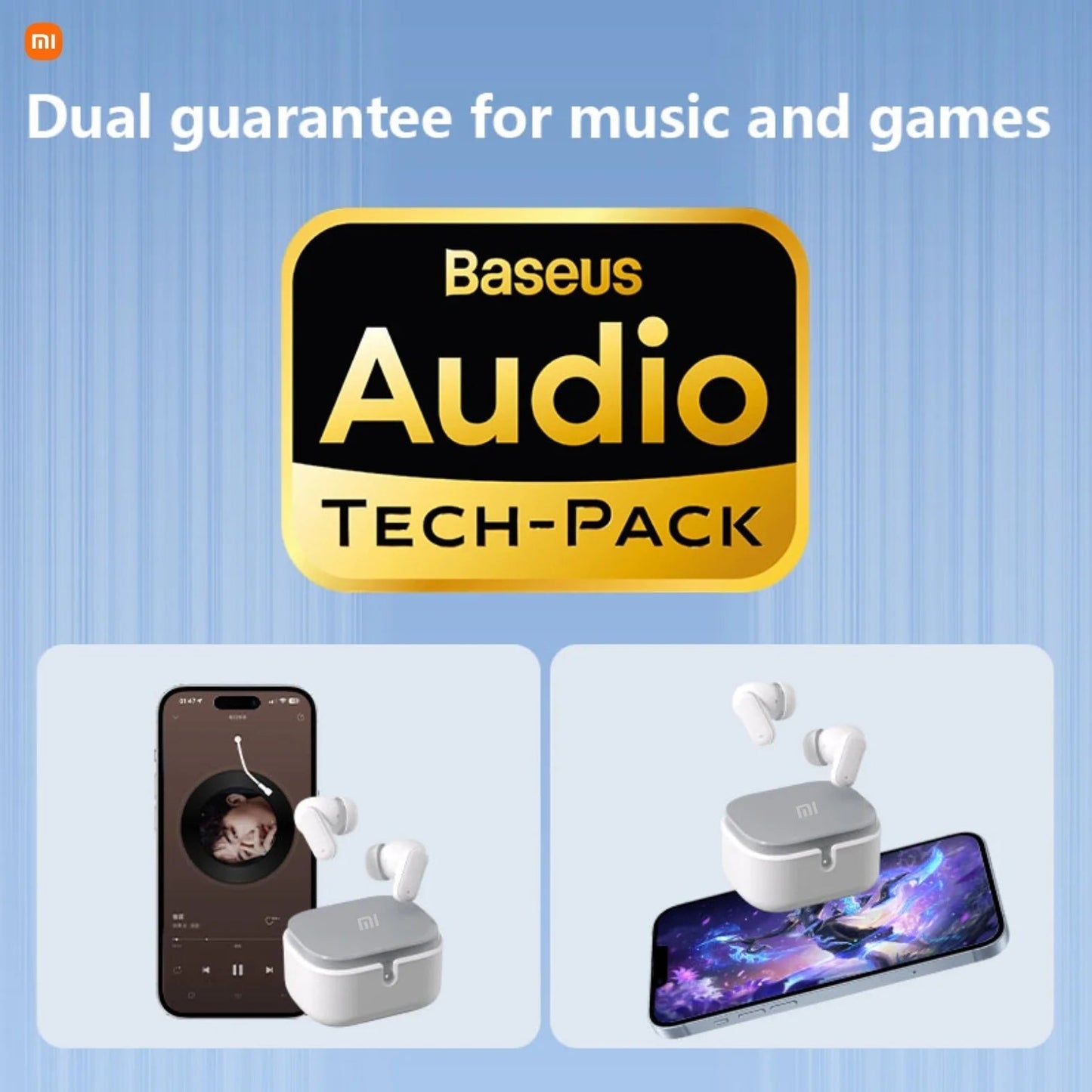 Xiaomi Auricular Wireless Bluetooth Earphones – In - Ear Noise Reduction, Sports Waterproof Headset with Long Battery Life for Android, iOS & PC - RELUX.STORE