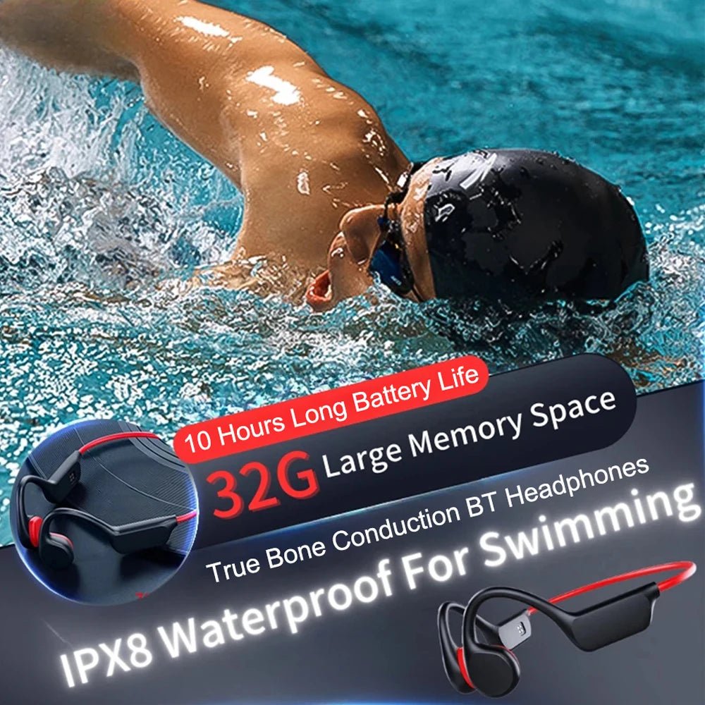 Xiaomi Bone Conduction Wireless Headset – Bluetooth 5.3 Waterproof Swimming Headphones with 32GB Storage & Mic for Fitness - RELUX.STORE