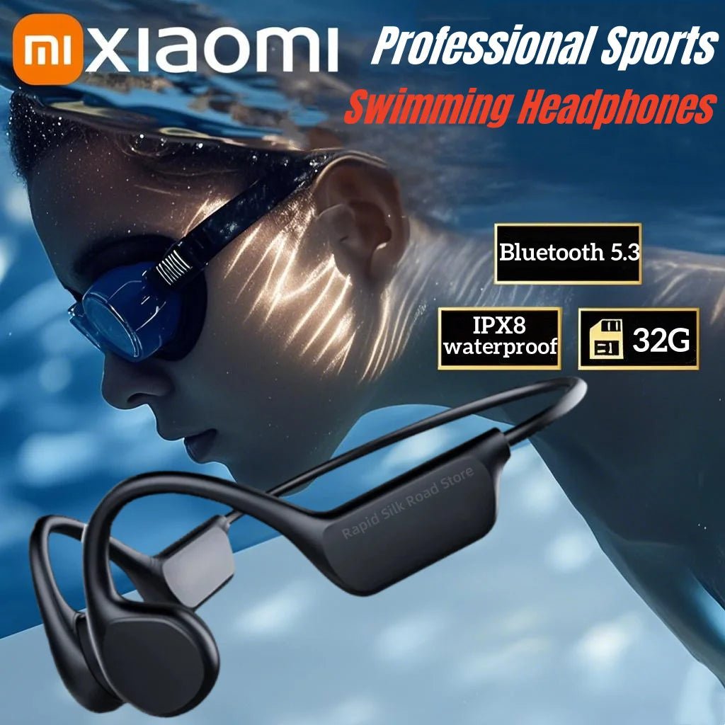 Xiaomi Bone Conduction Wireless Headset – Bluetooth 5.3 Waterproof Swimming Headphones with 32GB Storage & Mic for Fitness - RELUX.STORE