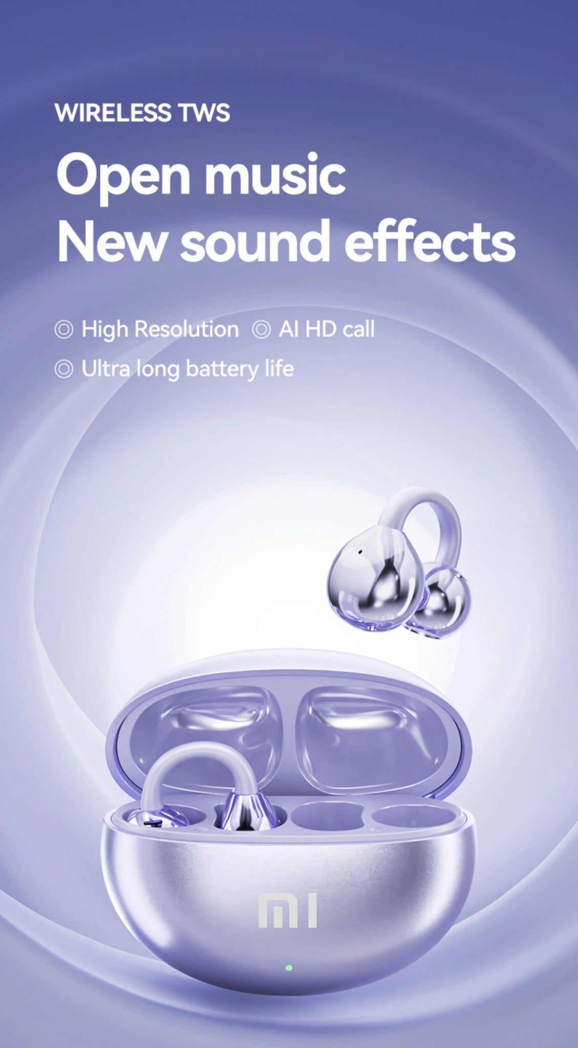XIAOMI M91 Wireless Earbuds – Open - Ear Clip Sports Earphones with Bluetooth 5.4, ENC Noise Cancelling & Microphone - RELUX.STORE