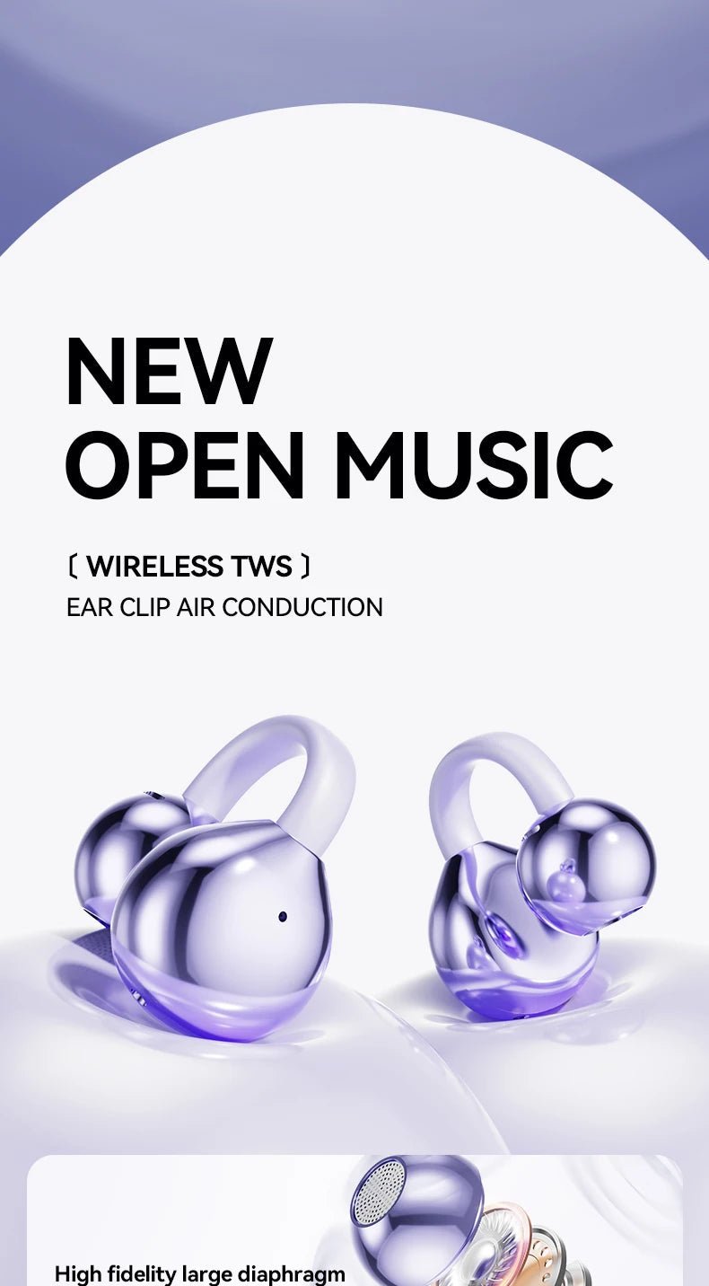 XIAOMI M91 Wireless Earbuds – Open - Ear Clip Sports Earphones with Bluetooth 5.4, ENC Noise Cancelling & Microphone - RELUX.STORE