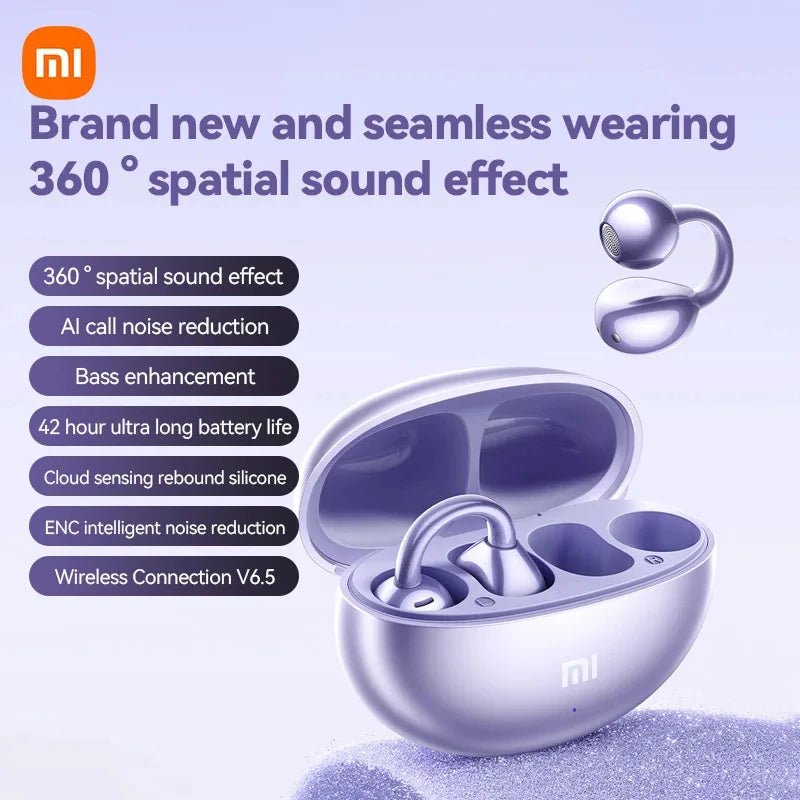 XIAOMI M91 Wireless Earbuds – Open - Ear Clip Sports Earphones with Bluetooth 5.4, ENC Noise Cancelling & Microphone - RELUX.STORE