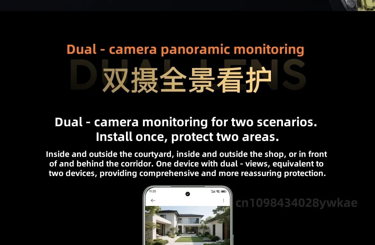 Xiaomi Outdoor Camera 4 Dual - Lens 3K – 360° PTZ, AI Human Detection, IP66 Waterproof, Color Night Vision, Remote Monitoring - RELUX.STORE