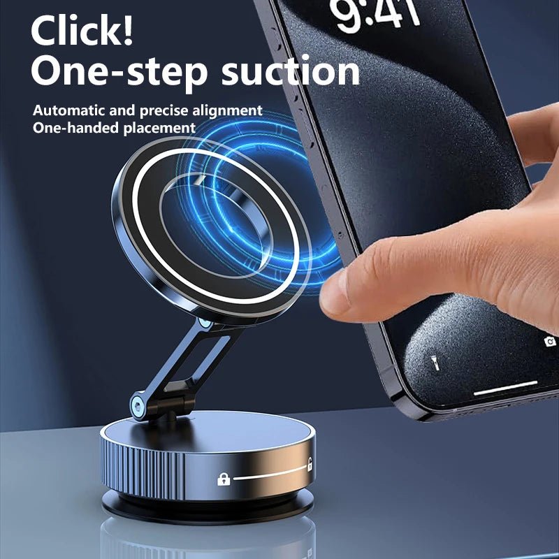 Xiaomi Vacuum Magnetic Car Phone Holder 360 ° Adjustable Suction Cup Phone Holder Magnetic Phone Holder Pocket Sized Foldable - RELUX.STORE