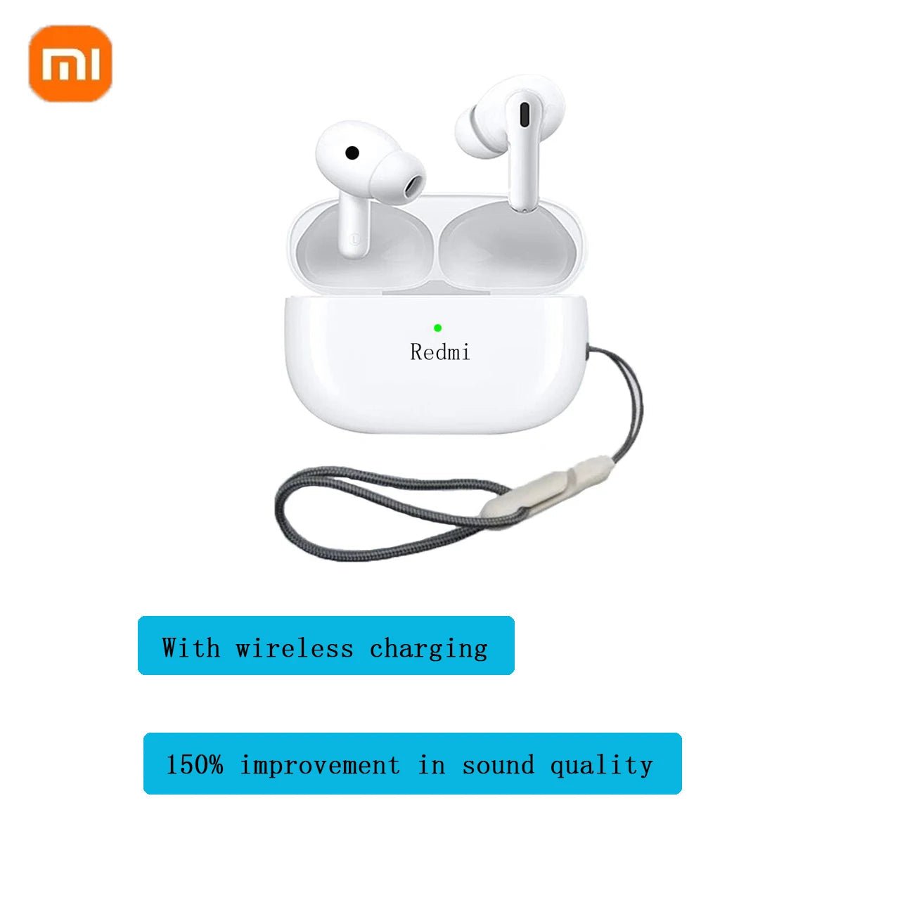 Xiaomi wireless headphones, in - ear, HiFi stereo, Bluetooth, noise cancellation, Sports gaming headset. - RELUX.STORE