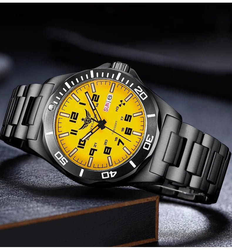 Yelang V1019 Brand 44MM Men Watch NH36 100M PROFESSIONAL WATERPROOF Deep Diving Mechanical Automatic Watch Sapphire Lens Reloj - RELUX.STORE