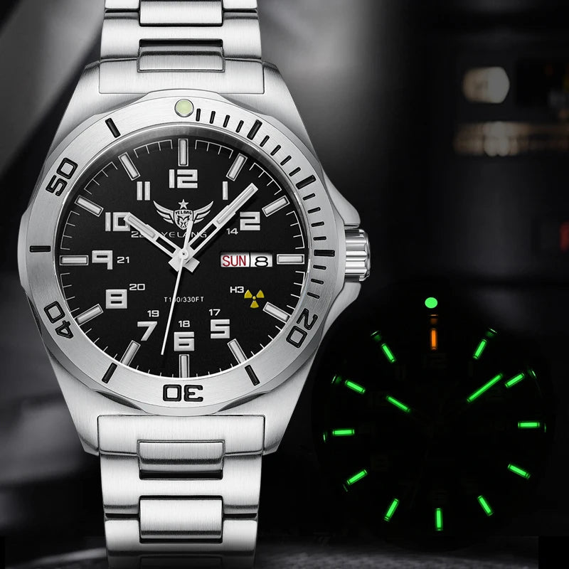 Yelang V1019 Brand 44MM Men Watch NH36 100M PROFESSIONAL WATERPROOF Deep Diving Mechanical Automatic Watch Sapphire Lens Reloj - RELUX.STORE