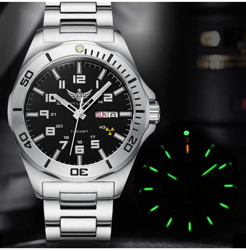 Yelang V1019 Brand 44MM Men Watch NH36 100M PROFESSIONAL WATERPROOF Deep Diving Mechanical Automatic Watch Sapphire Lens Reloj - RELUX.STORE