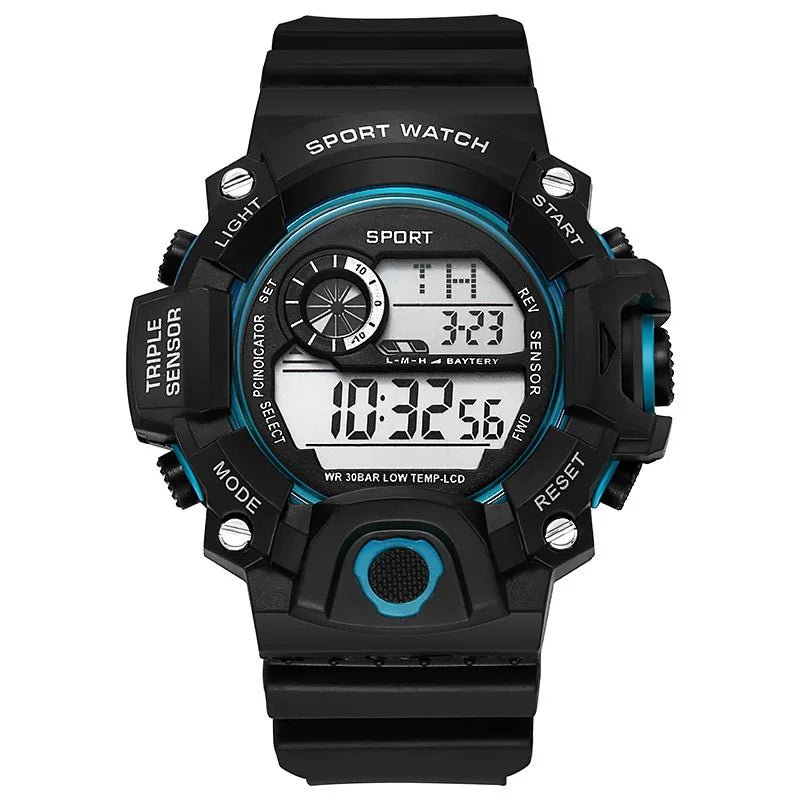 YIKAZE Men's LED Digital Watch Men Sport Watches Fitness Electronic Watch Multifunction Military Sports Watches Clock Kids Gifts - RELUX.STORE