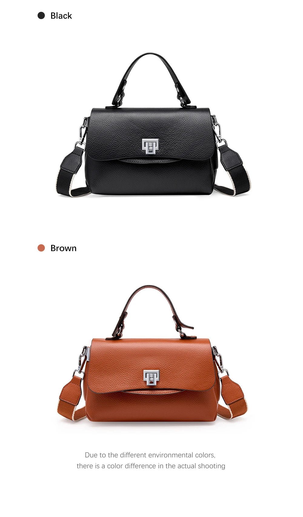 Zency Women's Genuine Leather Top - Handle Bag Simple Fashion Envelope Luxury Brand Shoulder Handbag Small Crossbody for Female - RELUX.STORE