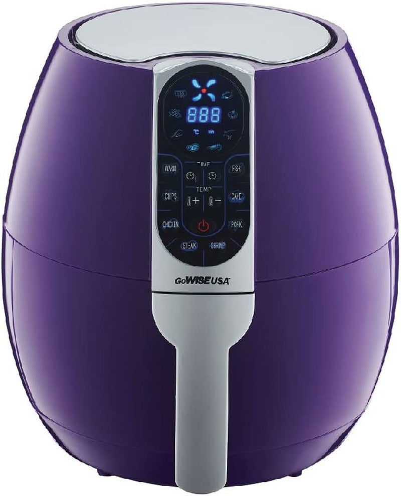 USA 3.7-Quart Programmable Air Fryer with 8 Cook Presets, GW22638 - Black