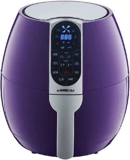 USA 3.7-Quart Programmable Air Fryer with 8 Cook Presets, GW22638 - Black