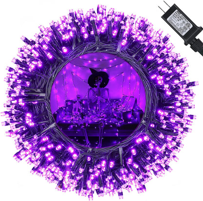 114Ft Christmas String Lights - Outdoor, 300 LED Connectable with Timer, 8 Modes Tree Lights Fairy Twinkle for Garden, Wedding, Indoor/Outdoor Xmas Decor (Cool White)