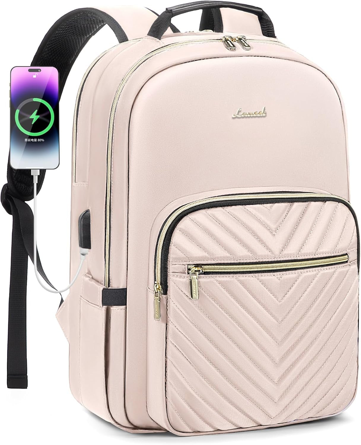 Laptop Backpack for Women 15.6 Inch,Cute Womens Travel Backpack Purse,Professional Laptop Computer Bag,Waterproof Work Business College Teacher Bags Carry on Backpack with USB Port,Mint Green