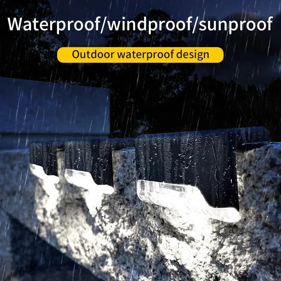 “1 - 8 Pack LED Solar Step Lights – Waterproof Outdoor Fence & Garden Lamps for Stairs, Yard, Patio & Pathway with RGB & Warm Light” - RELUX.STORE