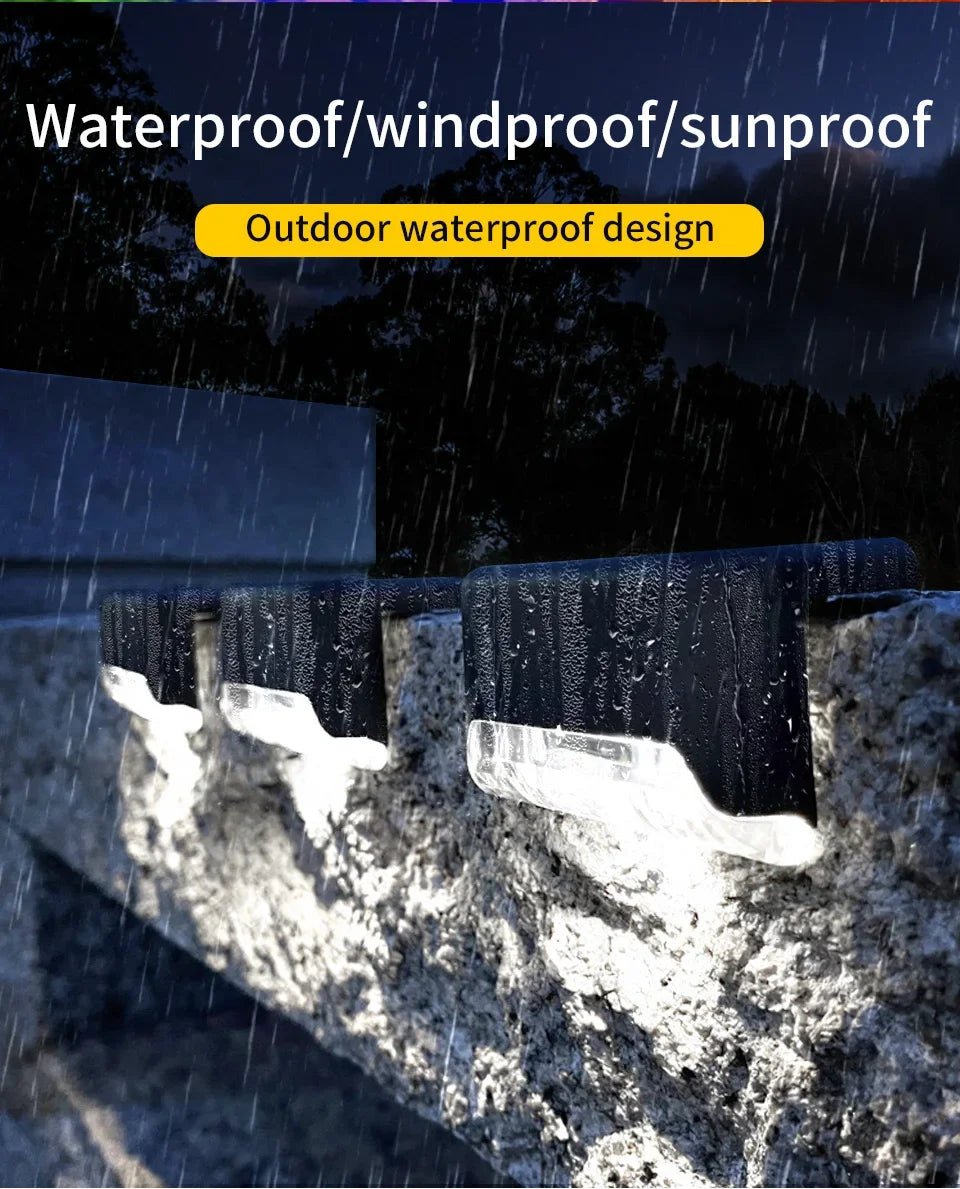 “1 - 8 Pack LED Solar Step Lights – Waterproof Outdoor Fence & Garden Lamps for Stairs, Yard, Patio & Pathway with RGB & Warm Light” - RELUX.STORE