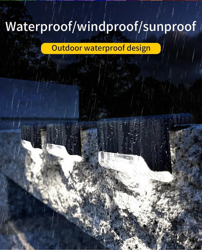 “1 - 8 Pack LED Solar Step Lights – Waterproof Outdoor Fence & Garden Lamps for Stairs, Yard, Patio & Pathway with RGB & Warm Light” - RELUX.STORE