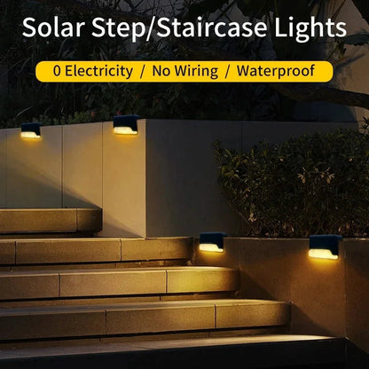 “1 - 8 Pack LED Solar Step Lights – Waterproof Outdoor Fence & Garden Lamps for Stairs, Yard, Patio & Pathway with RGB & Warm Light” - RELUX.STORE