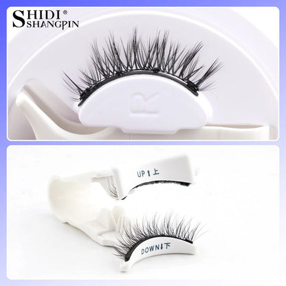 1 Pair Reusable Magnetic Eyelashes Tweezers Set Faux Mink Lashes Handmade 3D Natural False Eyelashes and Magnetic Tweezers Set - RELUX.STORE