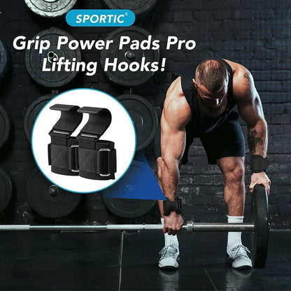 "1 Pair Weight Lifting Hook Grips with Wrist Wraps – Hand - Bar Straps for Pull - Ups, Powerlifting & Gym Workouts | Fitness Hook Gloves by Relux.Store" - RELUX.STORE