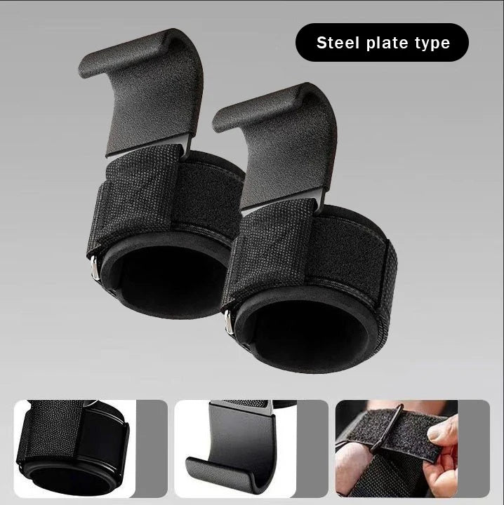 "1 Pair Weight Lifting Hook Grips with Wrist Wraps – Hand - Bar Straps for Pull - Ups, Powerlifting & Gym Workouts | Fitness Hook Gloves by Relux.Store" - RELUX.STORE
