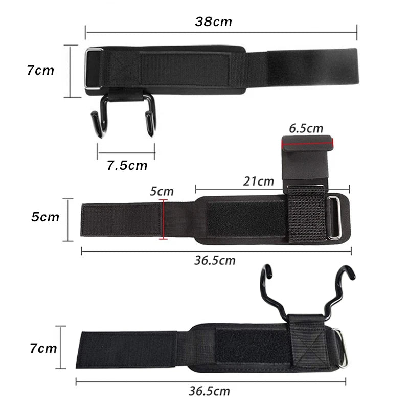 "1 Pair Weight Lifting Hook Grips with Wrist Wraps – Hand - Bar Straps for Pull - Ups, Powerlifting & Gym Workouts | Fitness Hook Gloves by Relux.Store" - RELUX.STORE