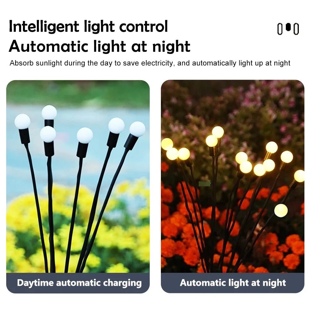 “10 LED Solar Firefly Garden Lights – Waterproof Outdoor Lights for Patio, Pathway & Yard Decoration” - RELUX.STORE