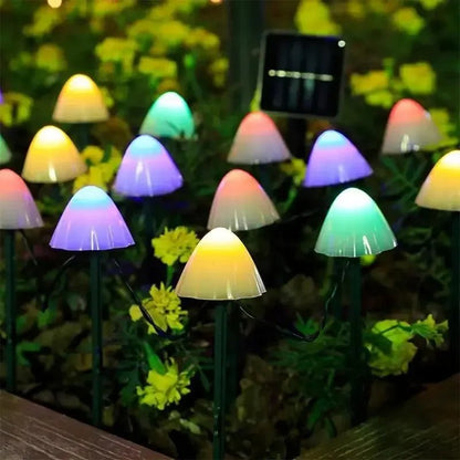 "10 LED Solar Mushroom Lights Outdoor Waterproof – Decorative Garden Pathway & Lawn Lights for Patio, Yard, Christmas & Holiday Decoration" - RELUX.STORE