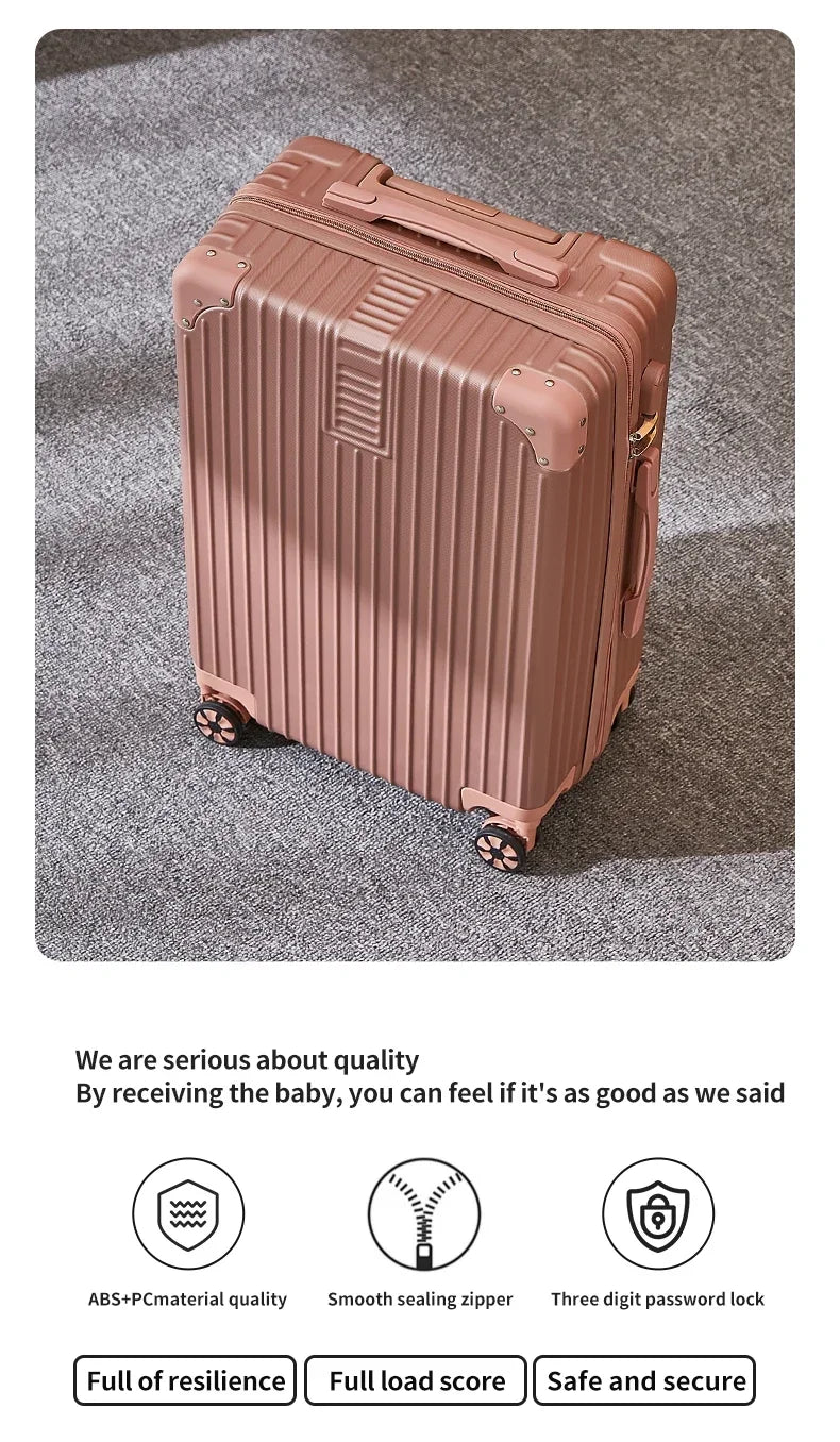 100% Aluminum Magnesium Alloy Travel Luggage Trolley Luggage 20 22 24 26 28 Inch Trolley Luggage Carry - On Luggage With Cup Holde - RELUX.STORE100% Aluminum Magnesium Alloy Travel Luggage Trolley Luggage 20 22 24 26 28 Inch Trolley Luggage Carry - On Luggage With Cup Holde