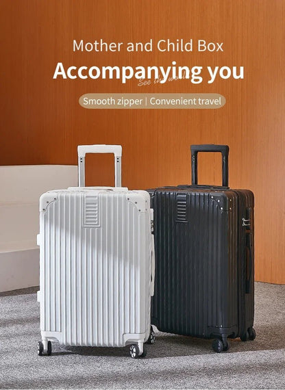 100% Aluminum Magnesium Alloy Travel Luggage Trolley Luggage 20 22 24 26 28 Inch Trolley Luggage Carry - On Luggage With Cup Holde - RELUX.STORE100% Aluminum Magnesium Alloy Travel Luggage Trolley Luggage 20 22 24 26 28 Inch Trolley Luggage Carry - On Luggage With Cup Holde