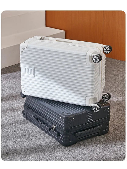 100% Aluminum Magnesium Alloy Travel Luggage Trolley Luggage 20 22 24 26 28 Inch Trolley Luggage Carry - On Luggage With Cup Holde - RELUX.STORE100% Aluminum Magnesium Alloy Travel Luggage Trolley Luggage 20 22 24 26 28 Inch Trolley Luggage Carry - On Luggage With Cup Holde
