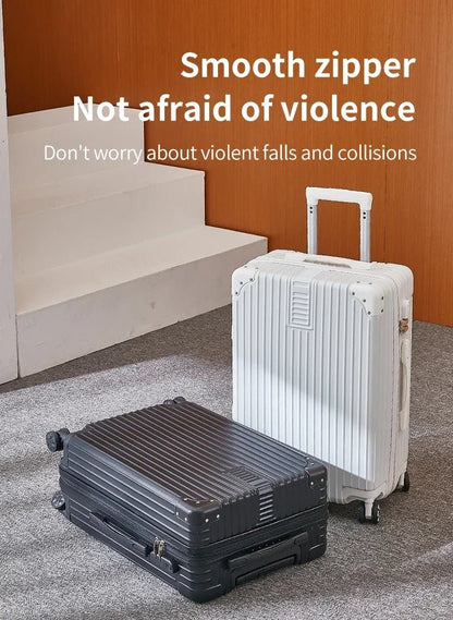 100% Aluminum Magnesium Alloy Travel Luggage Trolley Luggage 20 22 24 26 28 Inch Trolley Luggage Carry - On Luggage With Cup Holde - RELUX.STORE100% Aluminum Magnesium Alloy Travel Luggage Trolley Luggage 20 22 24 26 28 Inch Trolley Luggage Carry - On Luggage With Cup Holde