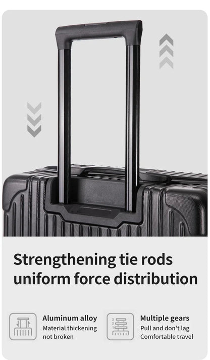 100% Aluminum Magnesium Alloy Travel Luggage Trolley Luggage 20 22 24 26 28 Inch Trolley Luggage Carry - On Luggage With Cup Holde - RELUX.STORE100% Aluminum Magnesium Alloy Travel Luggage Trolley Luggage 20 22 24 26 28 Inch Trolley Luggage Carry - On Luggage With Cup Holde