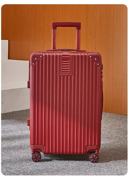 100% Aluminum Magnesium Alloy Travel Luggage Trolley Luggage 20 22 24 26 28 Inch Trolley Luggage Carry - On Luggage With Cup Holde - RELUX.STORE100% Aluminum Magnesium Alloy Travel Luggage Trolley Luggage 20 22 24 26 28 Inch Trolley Luggage Carry - On Luggage With Cup Holde