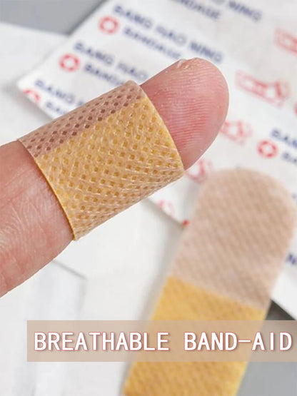 100Pcs Waterproof Breathable Cushion Adhesive Plaster Wound Hemostasis Sticker Band First Aid Medical Gauze - RELUX.STORE